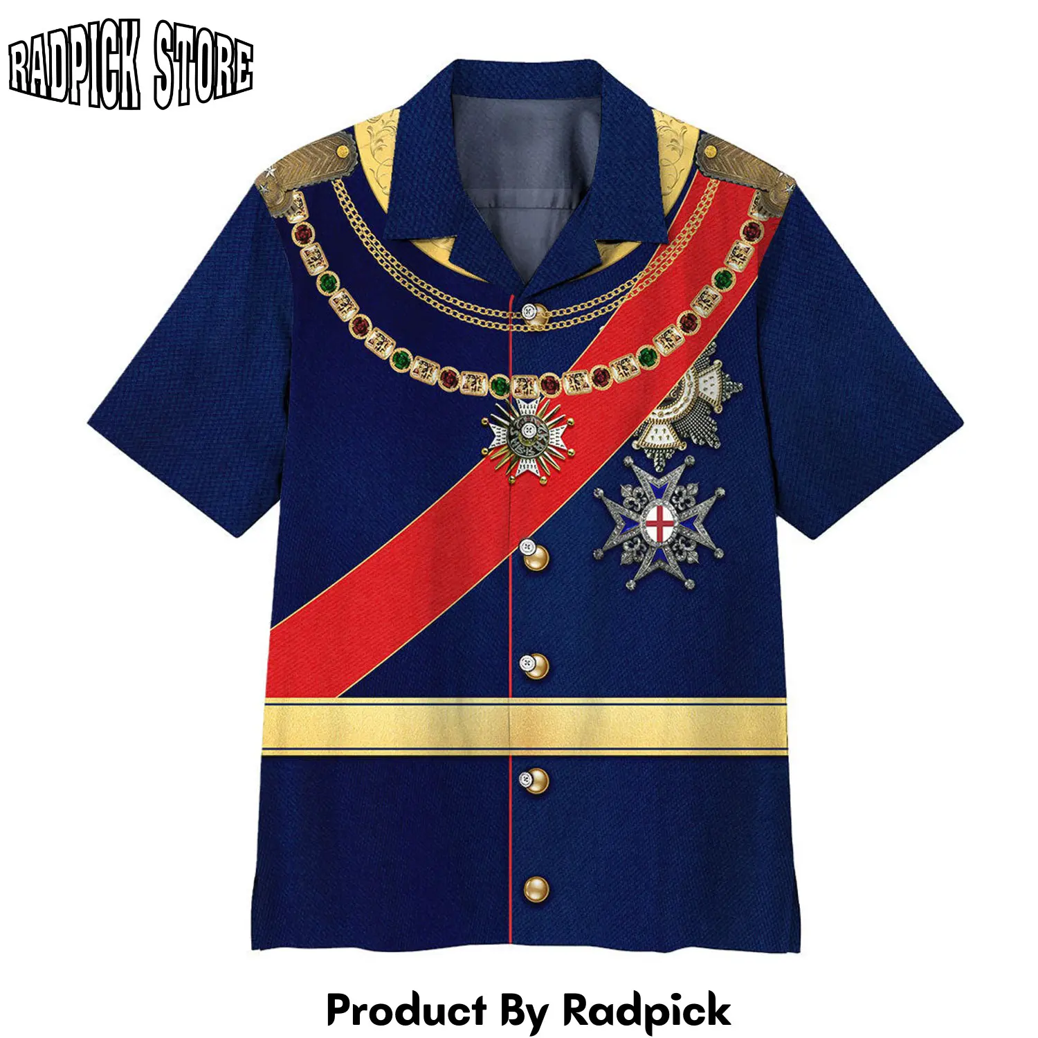 Radpick 3d king ludwig ii of bayern custom hawaii shirt rp292619